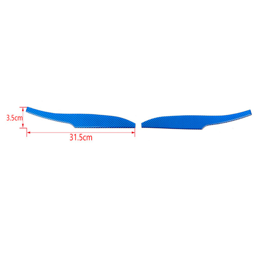 Blue Carbon Fiber Side Rearview Mirror Base Panel Cover For Toyot@ 4Runner 2014+
