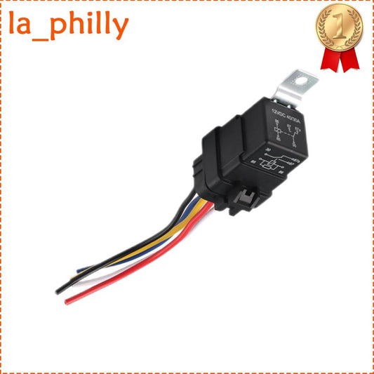 Automotive Relay Switch 5Pin SPDT Waterproof 30A/40A DC12V Wires Harness