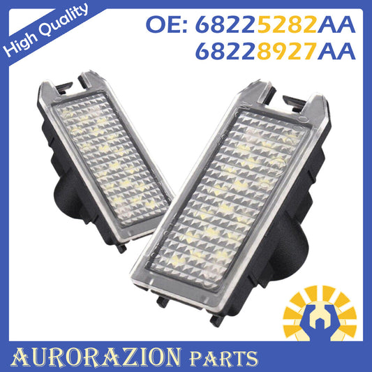 Pair of 2 LED license plate lights (LH) for right-hand grip, compatible with for Jeep Grand Cherokee compass, new. n