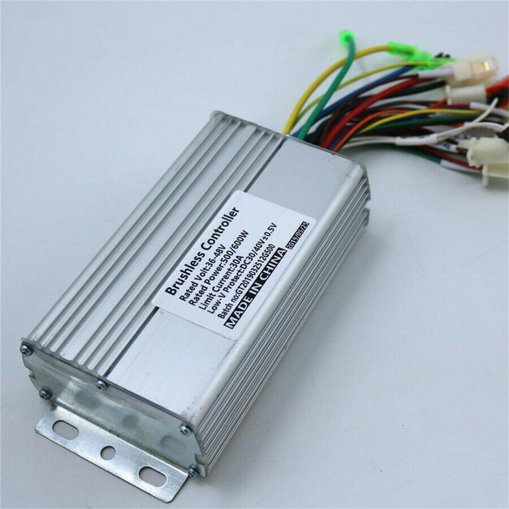 36V-48V Brushless Controller For E-bike Electric Bicycle 500W/600W BLDC Motor US Q