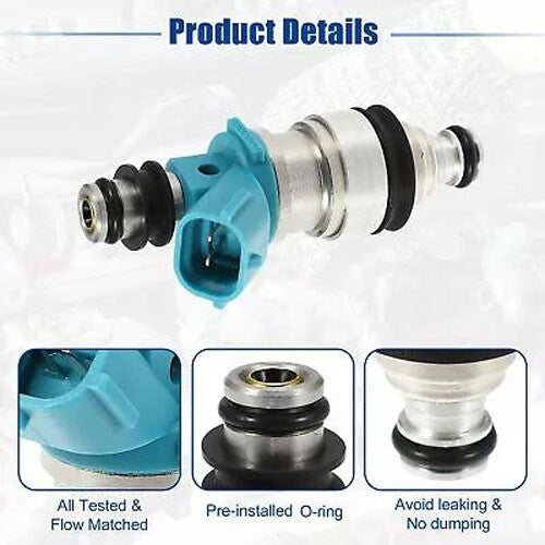 23209 - 20010 6-piece fuel injector nozzle replacement parts for Toyota for Camry 3.0L 1994 - 2001