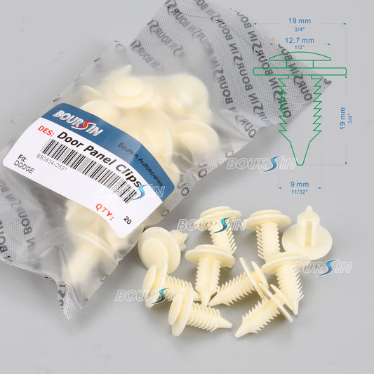 for Dodge for Ram Pickup Door Panel Clips Fasteners - 50 pcs Q