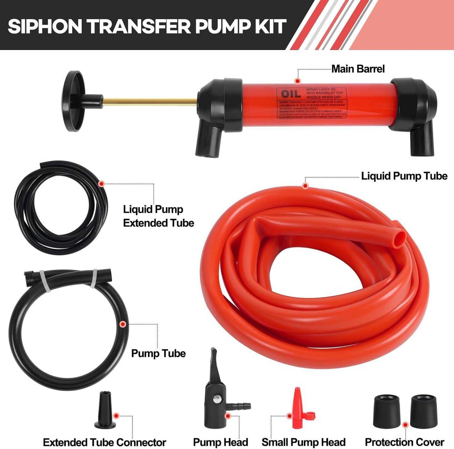 Siphon Fluid Extractor Pump Manual Suction Oil Fuel Disel Transmission Transfer Q