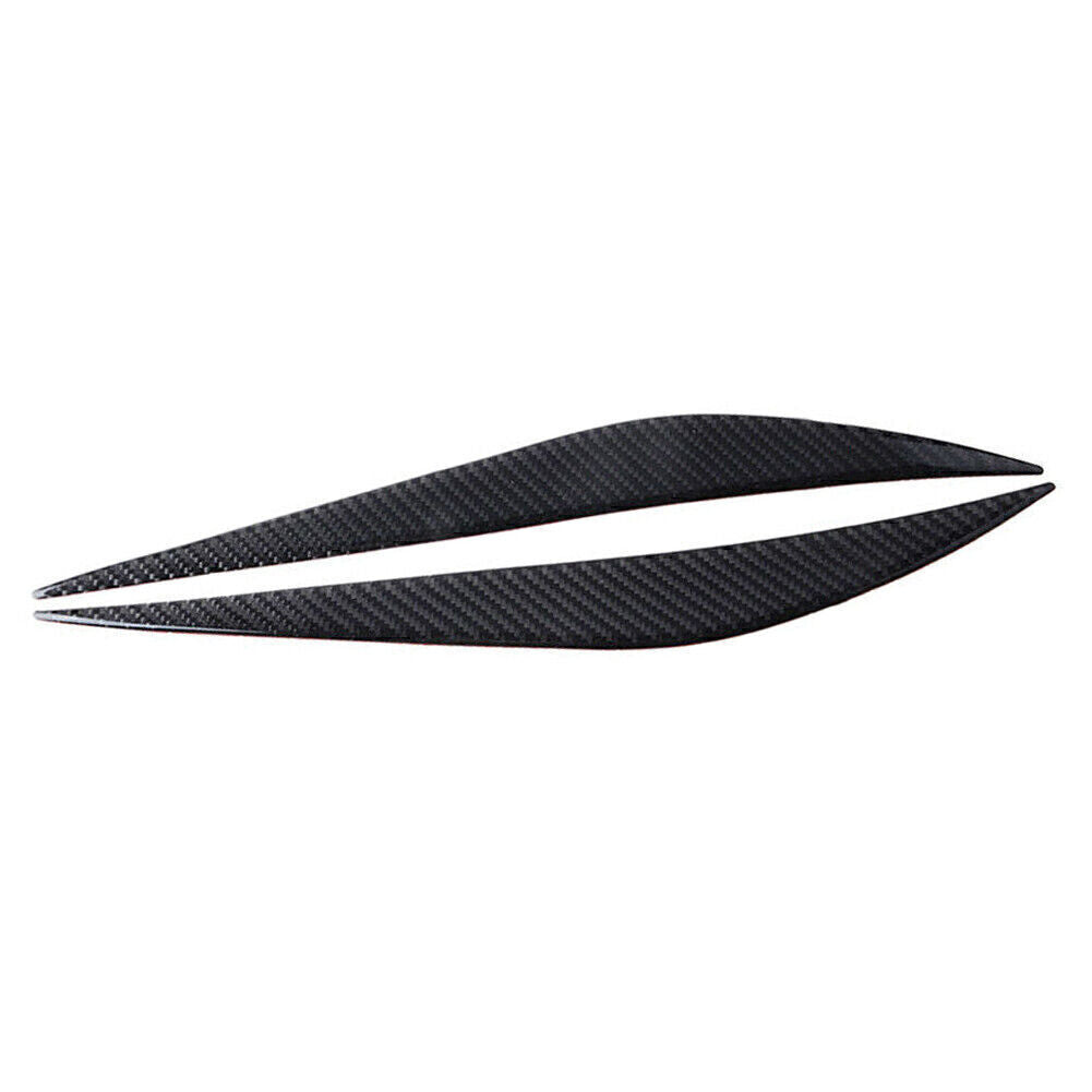 2X Carbon Fiber Headlight Eyebrow Eyelid Cover Fit for BMW 3 Series 2013-17 F30