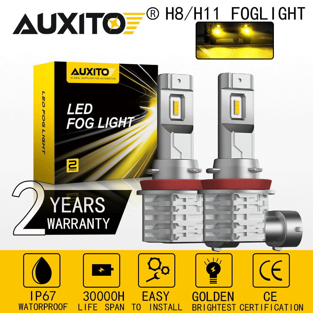 AUXITO 4300K Butter/Ointment H11 H8 H16 LED Bulb DRL