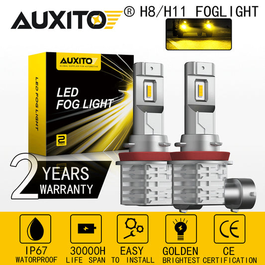 AUXITO 4300K Butter/Ointment H11 H8 H16 LED Bulb DRL