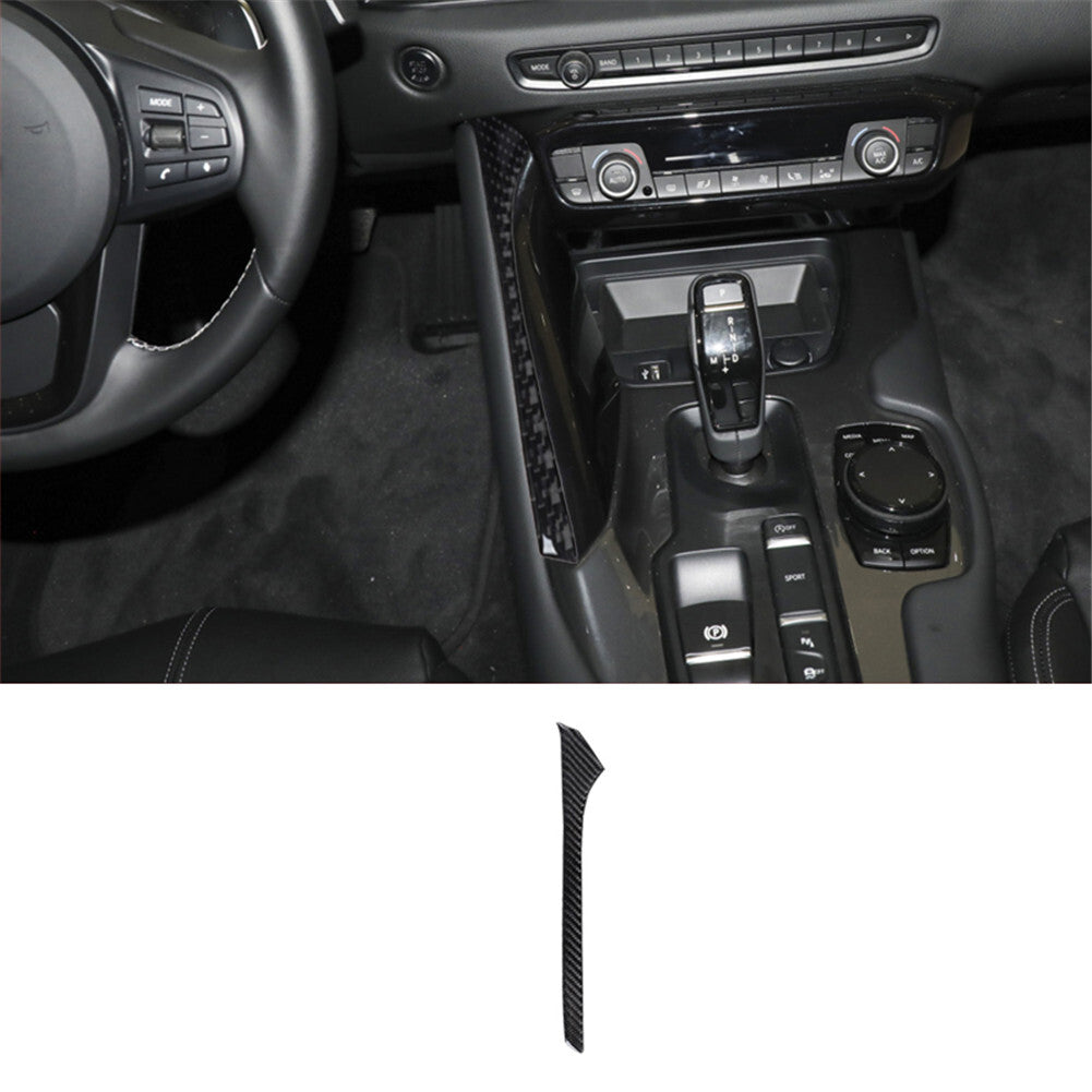 Carbon Fiber Inner Left Of Shifter Trim for Toyota Supra A90 2019-22