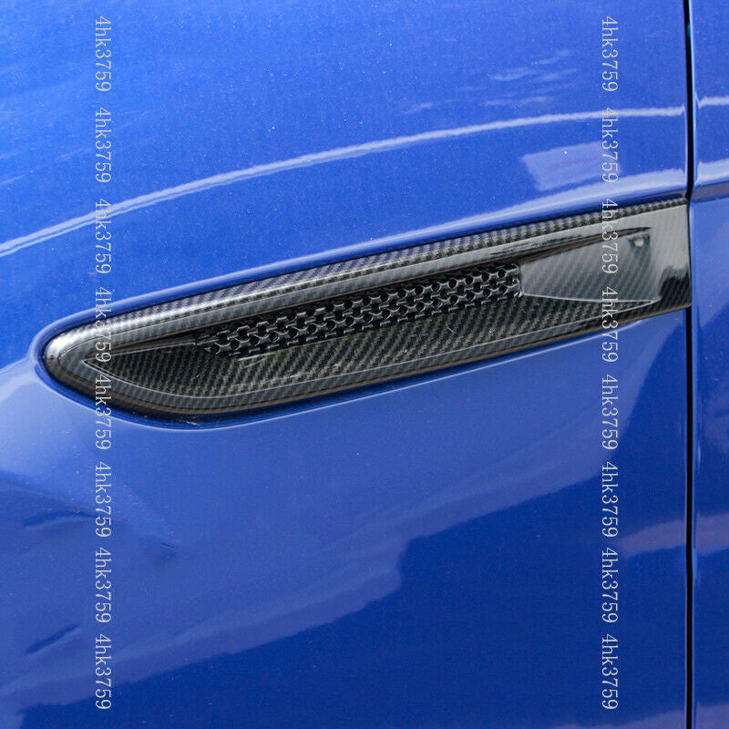 for Jaguar F-PACE 2016-2020 Carbon Fiber Fender Side Air Vent Outlet Cover Trim