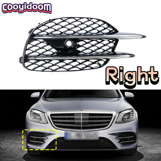 Front Fog Light Cover Bezel Grille Right for Mercedes-Benz S-CLASS W222 Sports
