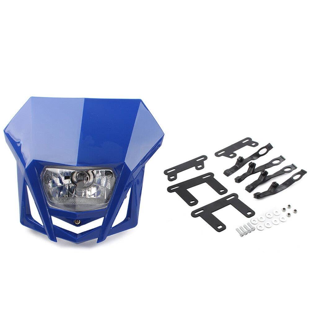 Dirt Bikes 12V H4 Headlight Fairing for Kawasaki KLX XR CRF DRZ RMZ for Yamaha Blue Q