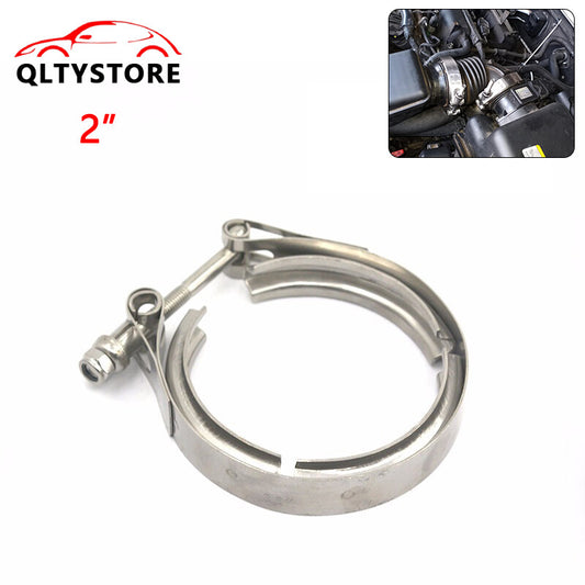 2 V-Band Clamp Stainless Steel for Muffler Turbo Exhaust Downpipe Universal