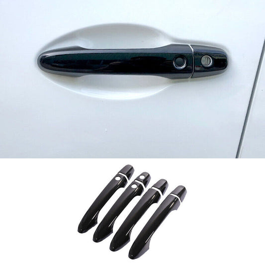 Side for Smart Door Handle Cover Trim 8X Bright Black for HONDA CR-V CRV 2012-2016