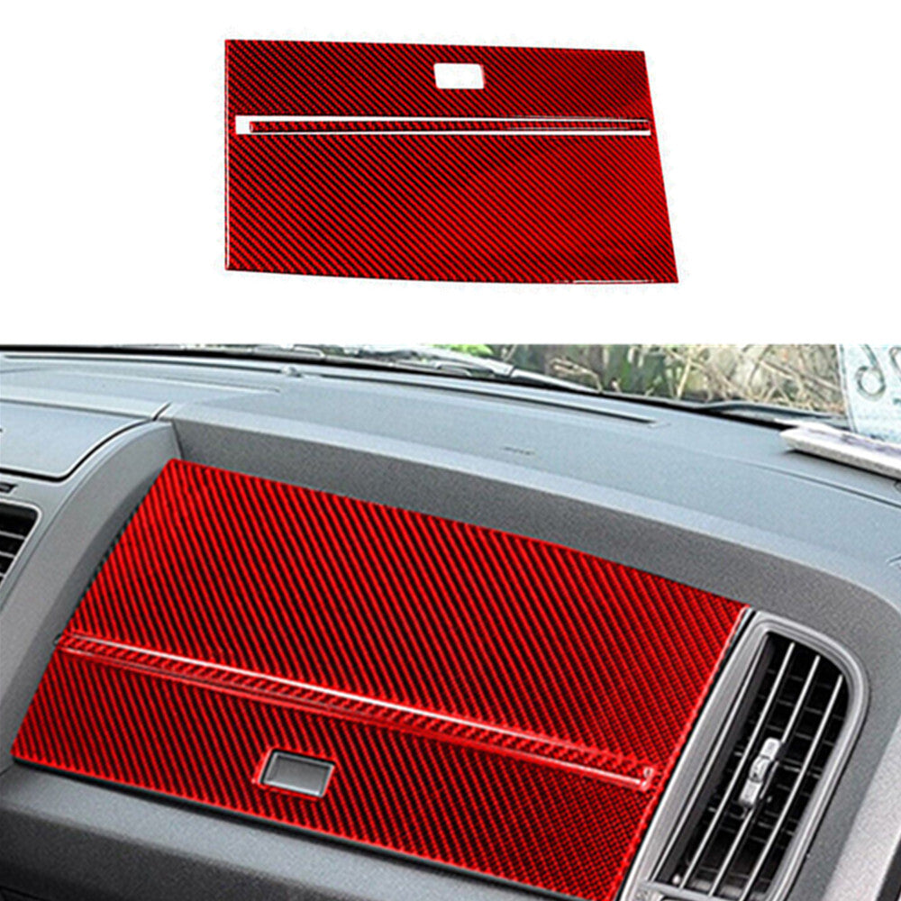 Red Carbon Fiber Rear Central Air Vent Cover Trim for Mazda CX-9 2010-2015 TypeB v