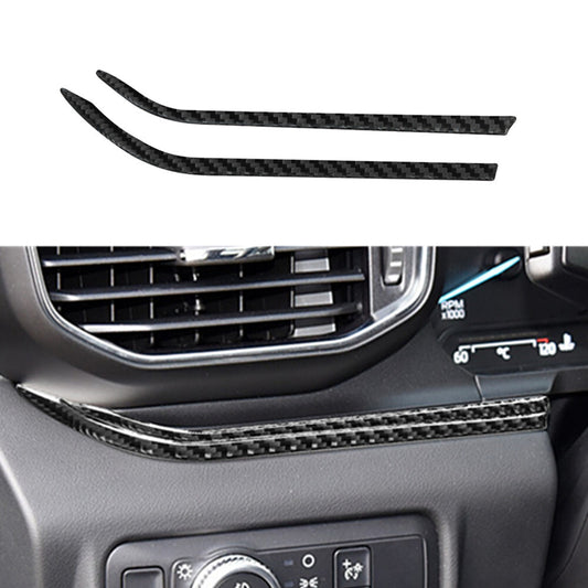 Interior Gear Shifter Side Frame Carbon Fiber Trim for VW for Golf 8 MK8 GTI 2020-21 v
