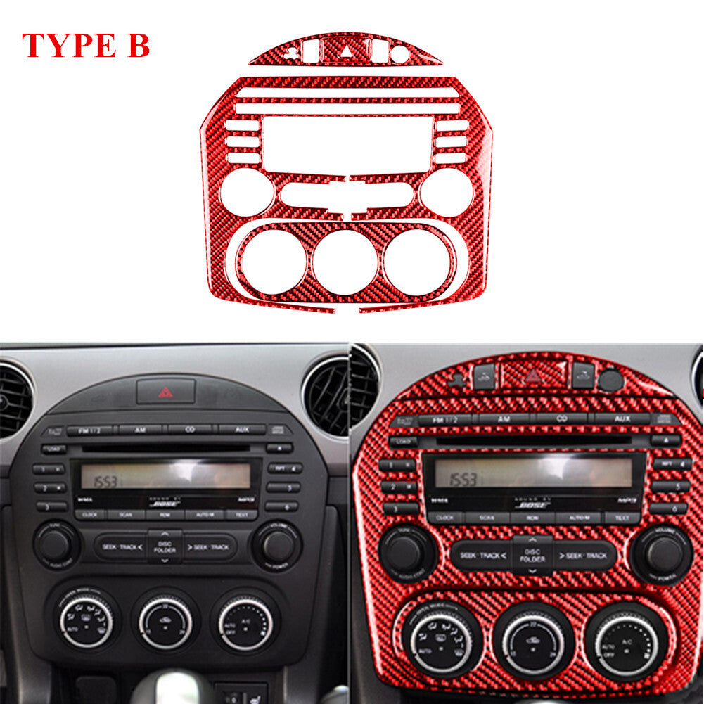 Red Carbon Fiber Speedometer Frame Cover Trim for Lexus GS300/350/450h 2006-2011 v