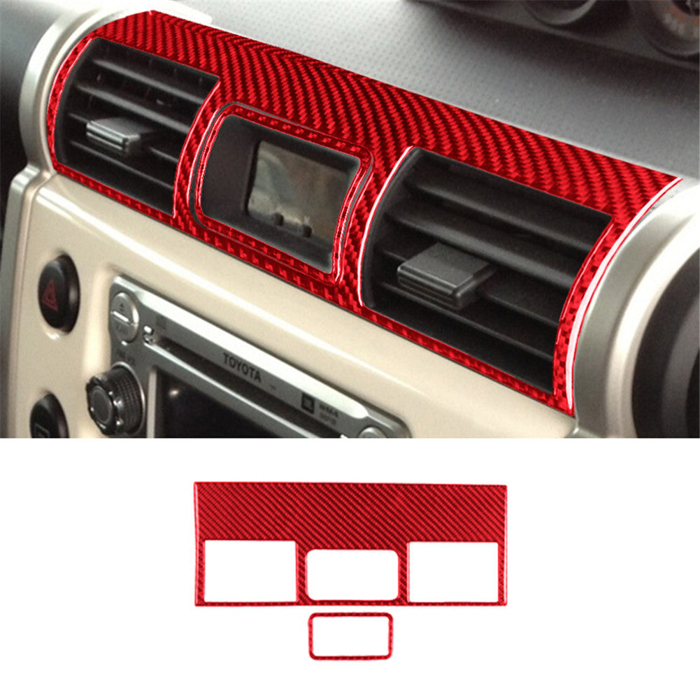 5Pcs Gloss Black Multimedia Console Panel Cover Trim for Chrysler 200 2015-2017 v