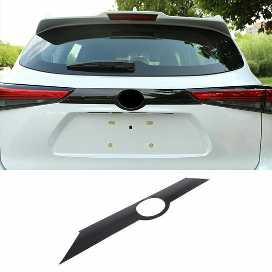 Glossy Black ABS Rear Door Trunk Lid Cover Trim For 2020-2023 for Toyota Highlander