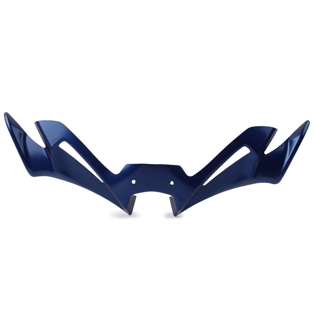 Blue Front Winglet Aerodynamic Spoiler Fairing Cover for Yamaha R3 R25 2019-2022