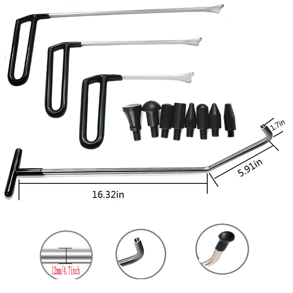 Dent Puller Hooks Dent Puller Rods Tools Dent Removal Kit Rod Whale Tail Tap v