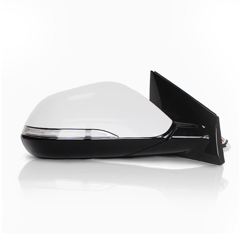 Left door mirror power folding thermal signal applicable to for Hyundai Sonata 2015 - 2018 White