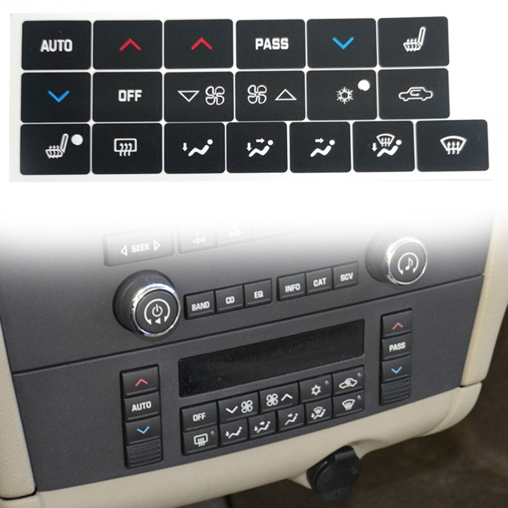 A/C Climate Control Button Repair Decal Sticker Fit for Buick Lacrosse 2005-2009 v