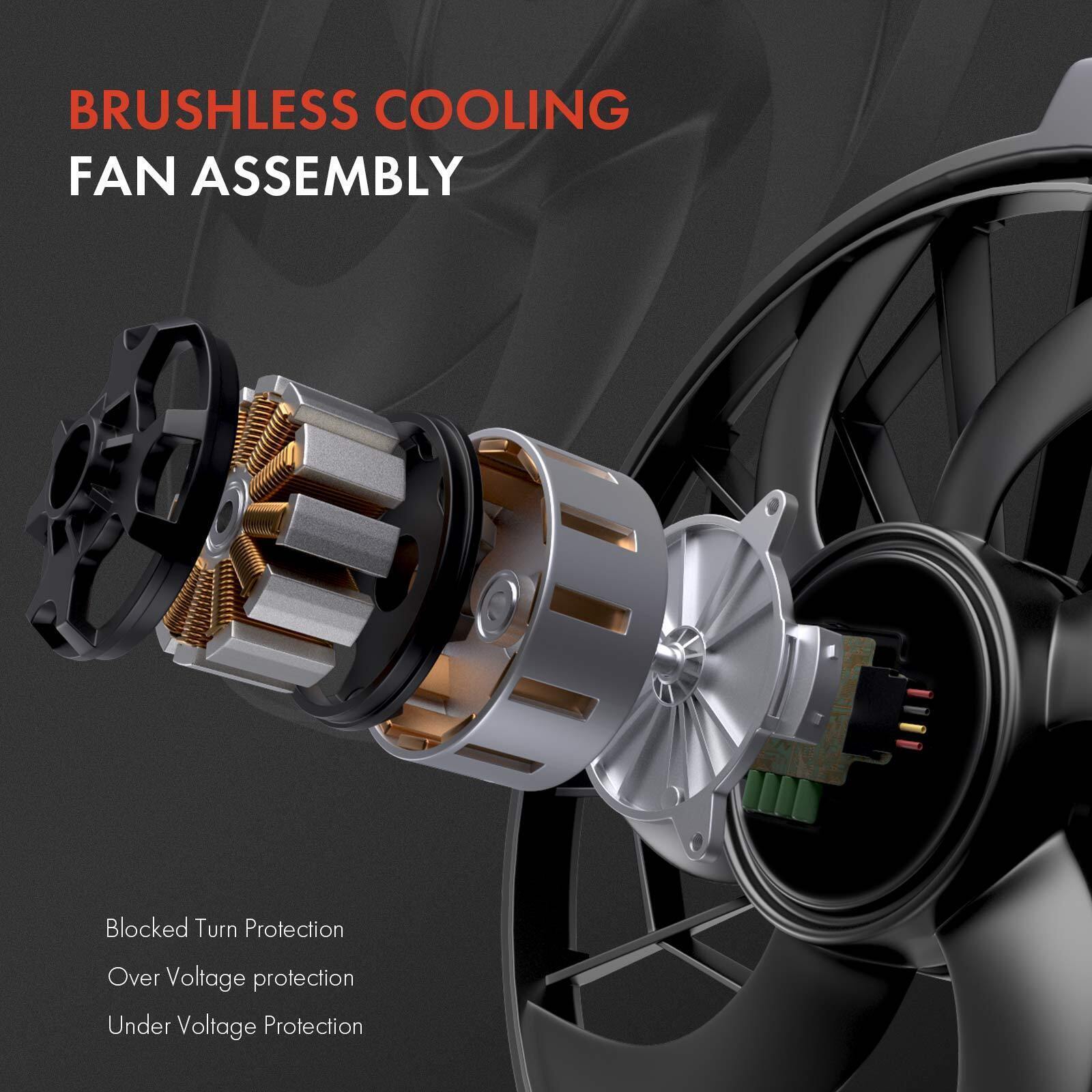 Suitable for BMW G01 X3 2017-2024 F26/G02 X4 2017 2018-2024 Radiator Fan Cooling Motor Q