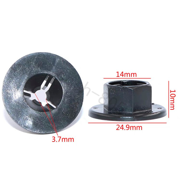 10 Pcs Car Bumper Fender Panel Screw Nut Retainer Clips for Mazda Q