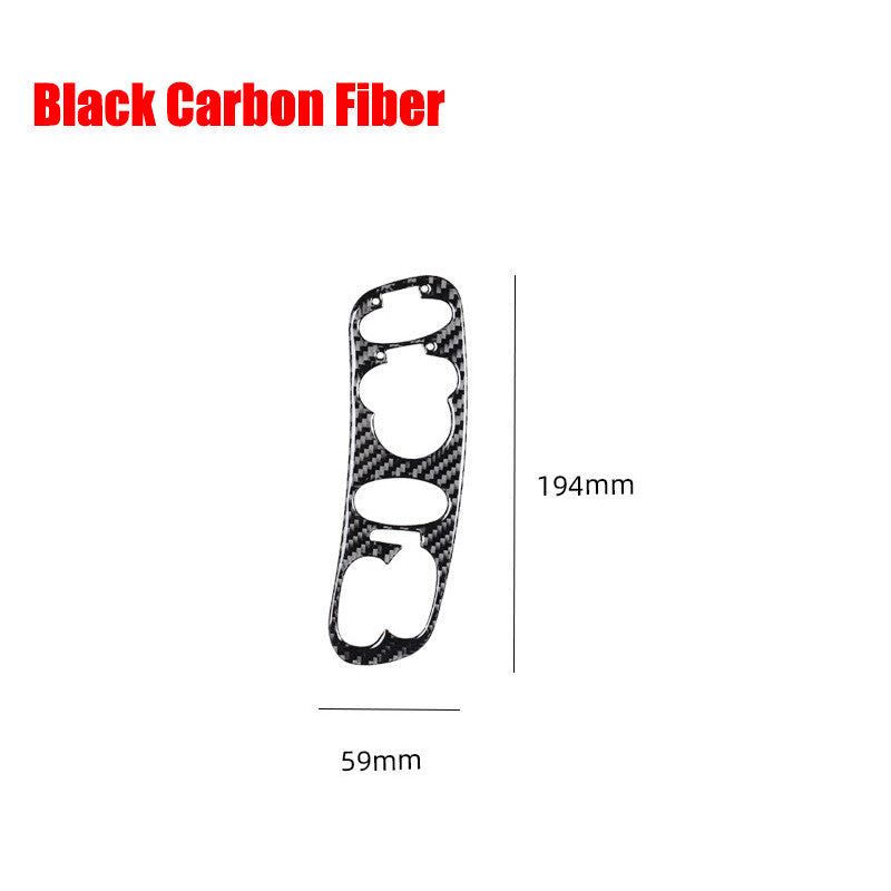 Carbon fiber window control switch panel trim for Corvette C5 1998 - 2004 - n