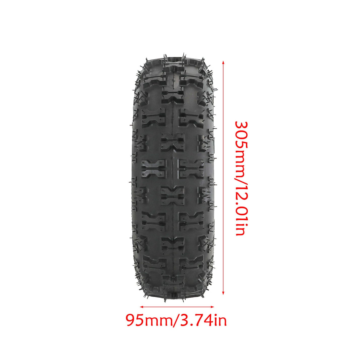 6 inch 4.10-6 Knobby Tyre Tubeless 4.10x6 Go Kart Buggy ATV Quad Scooter Mower