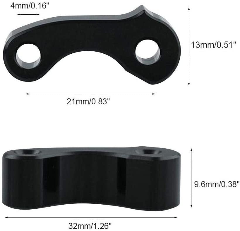Window Latch Hinge Pivot for First Gen Tacoma Tundra Rear Quarter Aluminum Black