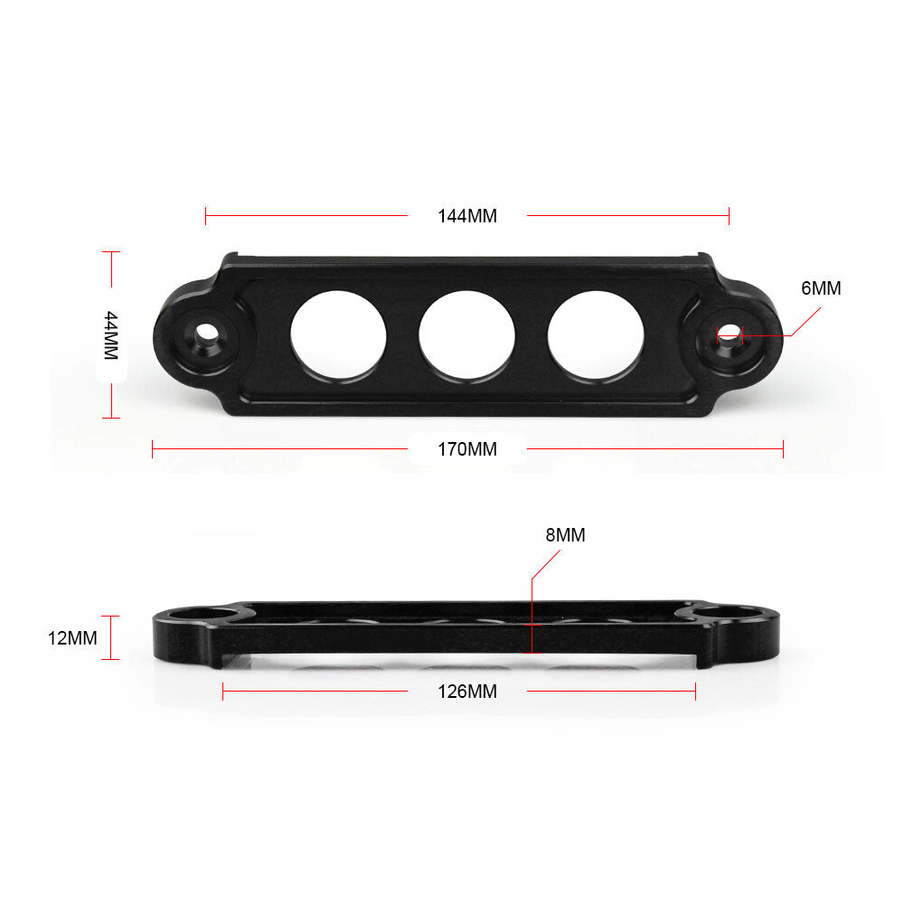 Battery Tie Down Hold Bracket Lock Anodized Black for Honda for Civic CRX 88-00 Q