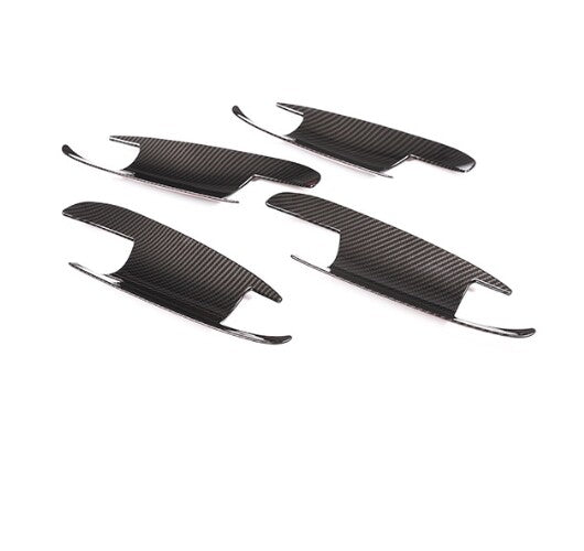 4 * Carbon fiber ABS door handle cup covers suitable for ML, GLK, GLS, and GLE models. n