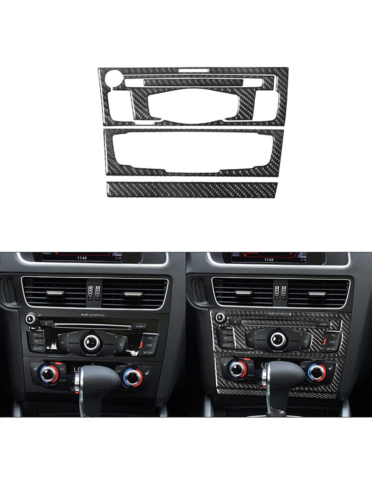 Red Front Door Handle Frame Trim Cover Panel Carbon Fiber for Jaguar XF 2009-11 v