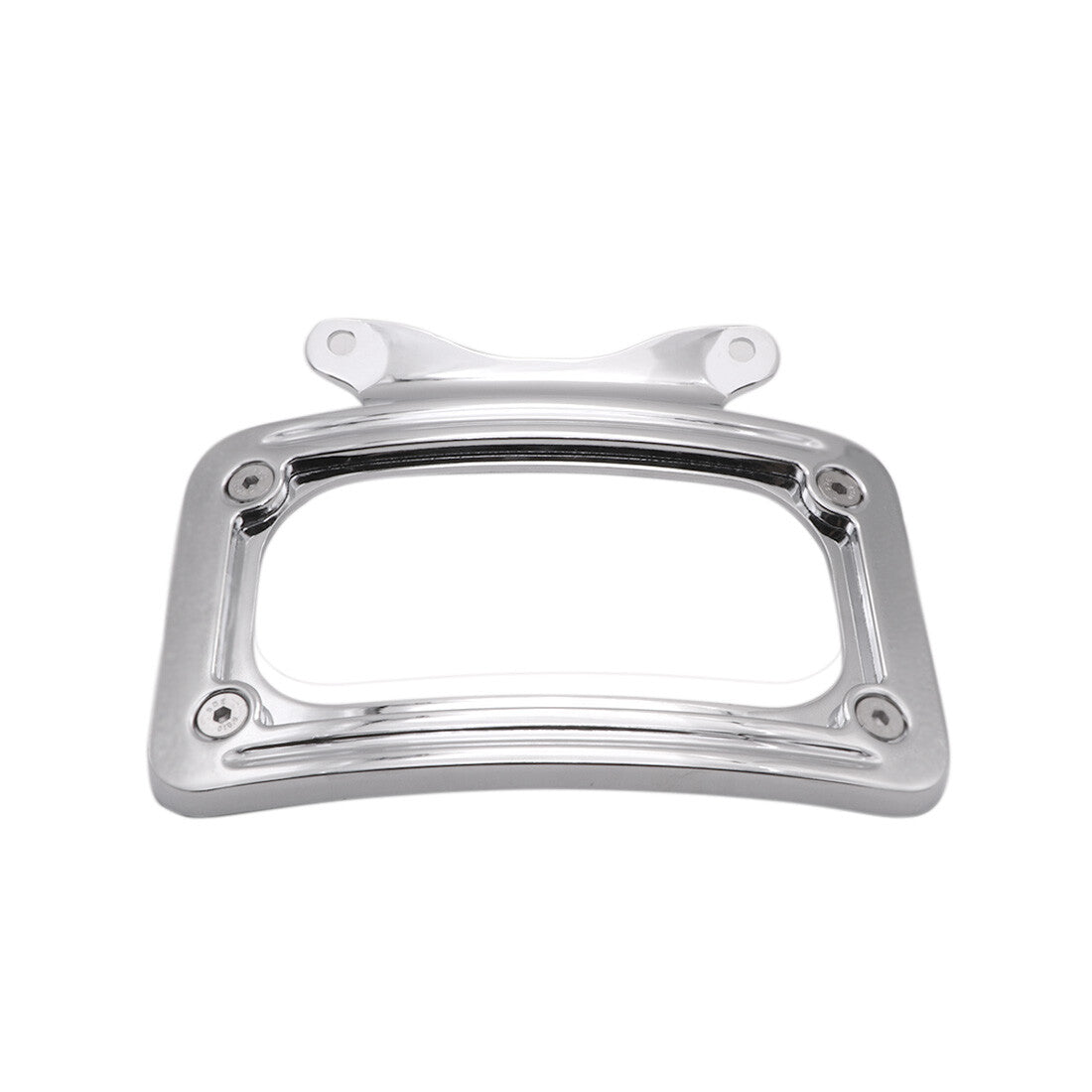 Chrome Rear Curved License Plate Frame Bracket for Harley Road Glide FLTRX 10-14 Q