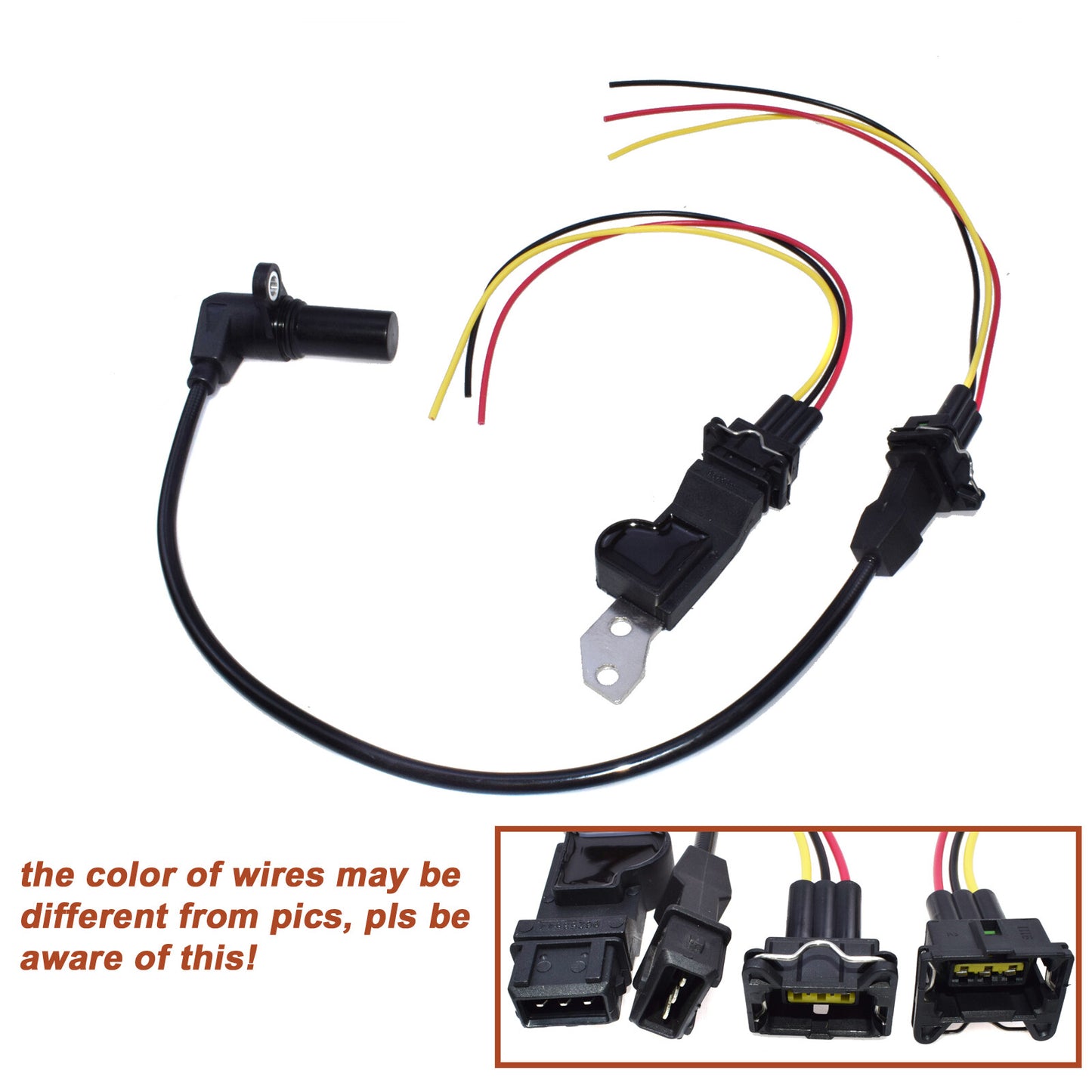 4-pack crankshaft position sensors with connectors suitable for AVEO AVEO5 96253542,10456508- n