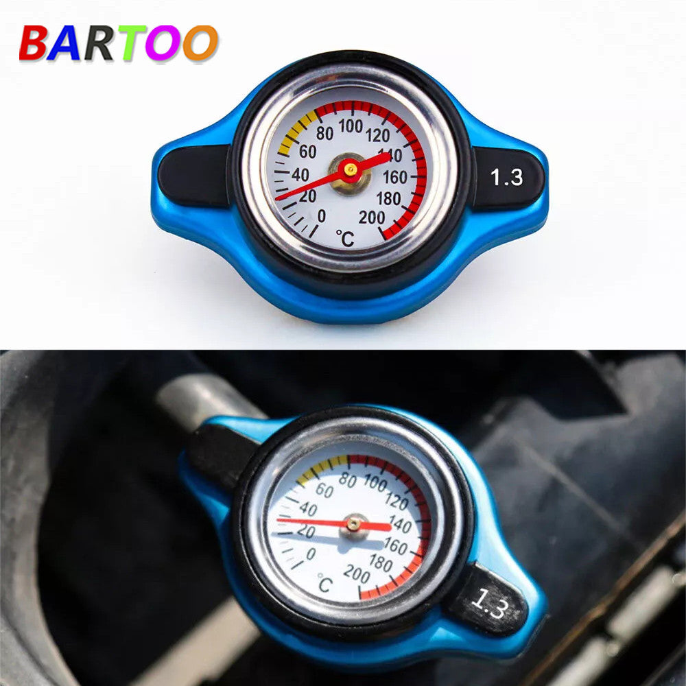 1.3 bar Water Temp Gauge Racing Thermometer Radiator Cap Cover Cover Q
