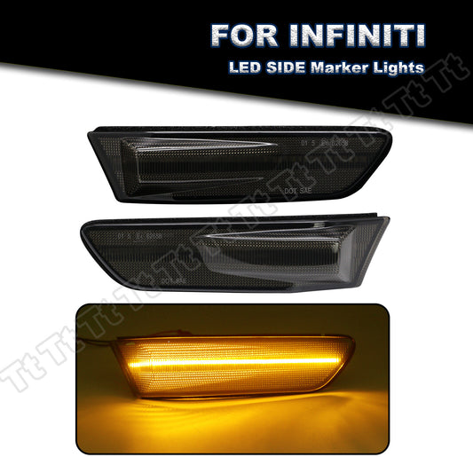 Suitable for 03-07 for INFINITI G35 2D Coupe Skyline V35 LED front marker light smoking- v