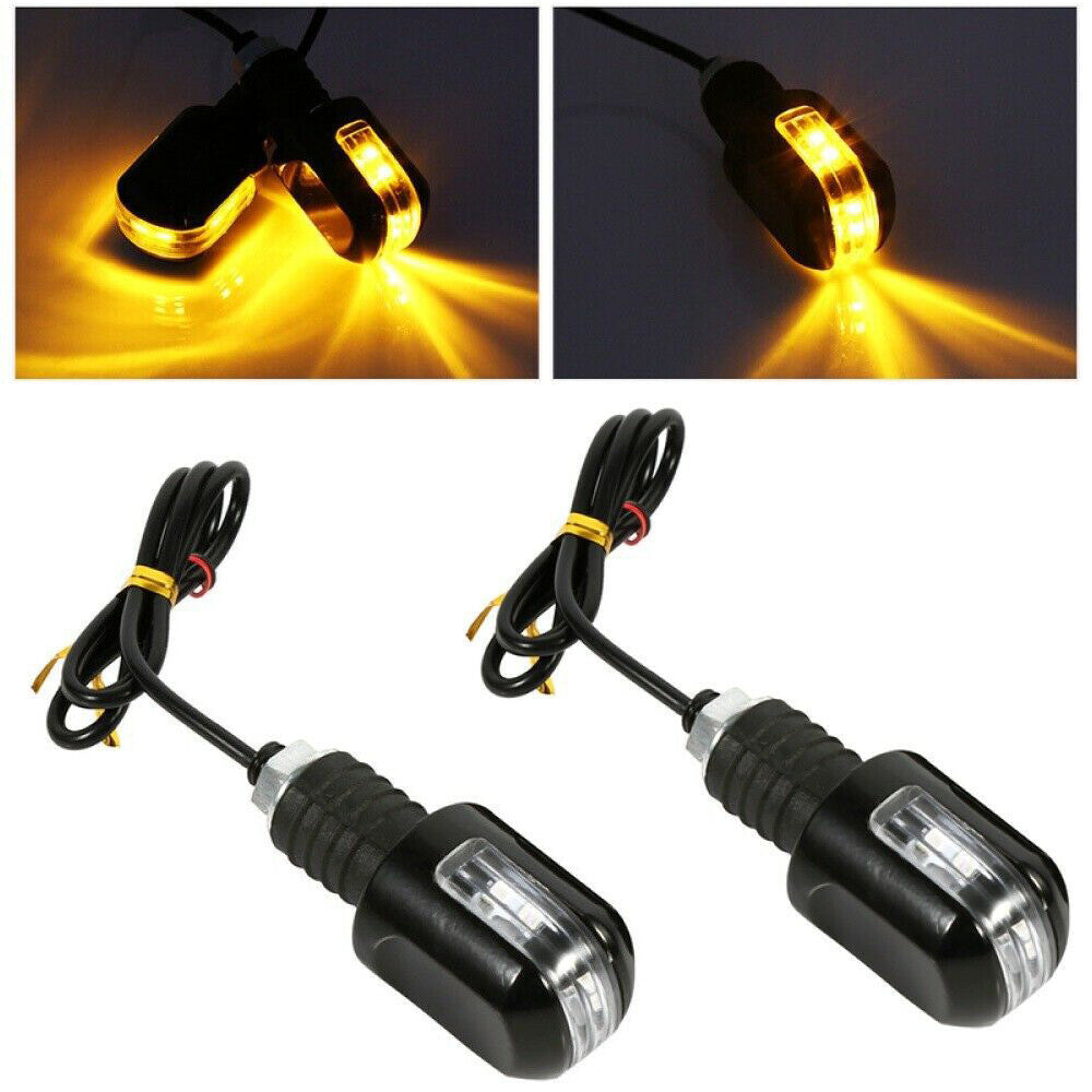 Durable Motorcycle 22mm Handlebar Turn Signal LED Corner Light Indicator Blinker v