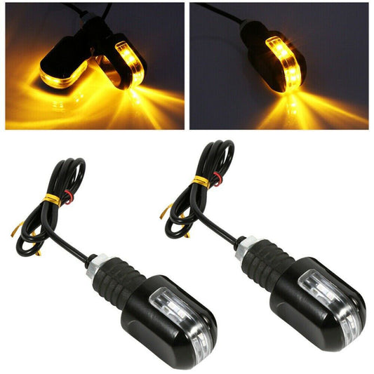 Durable Motorcycle 22mm Handlebar Turn Signal LED Corner Light Indicator Blinker v
