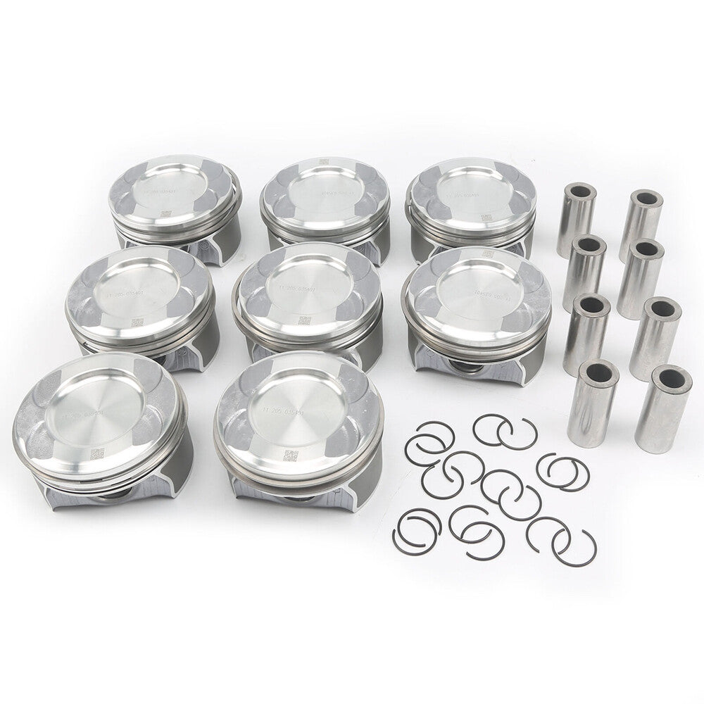 8x Engine Pistons Set A2780302317 For W222 W166 W221 4.6L 4.7L