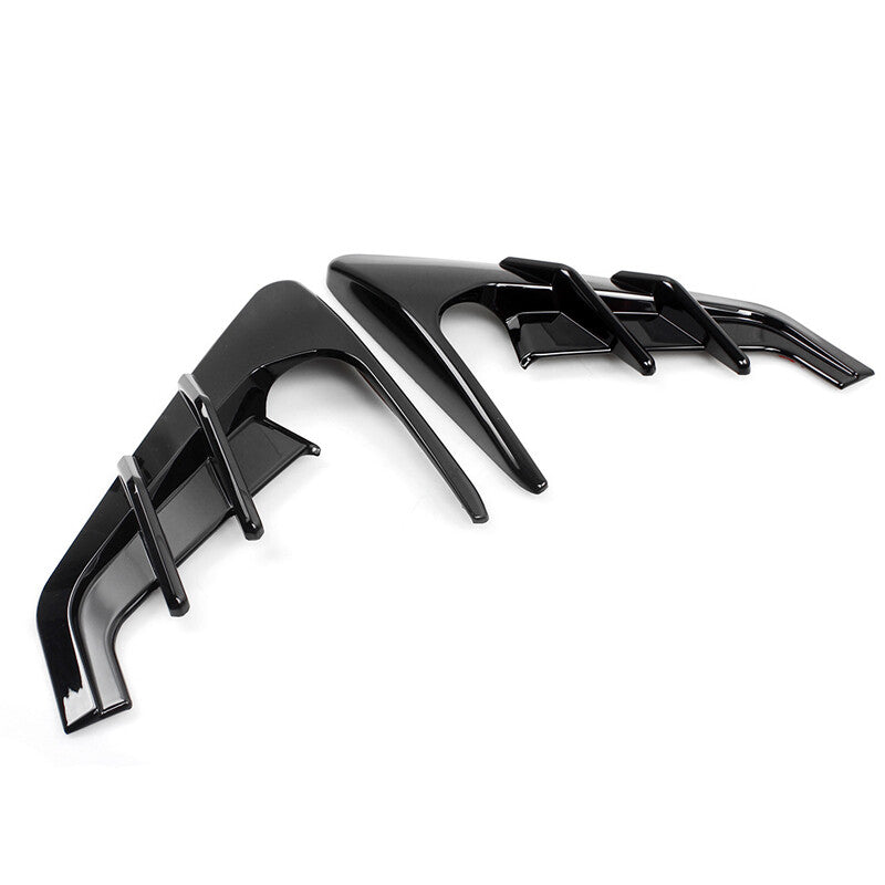 Glossy Black Side Fender Camera Flank Cover Trim Fit for Tesla Model 3 Y 2021