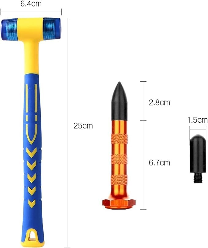 Car Paintless Dent Repair Tools Rubber Hammer Double-Faced Rubber v