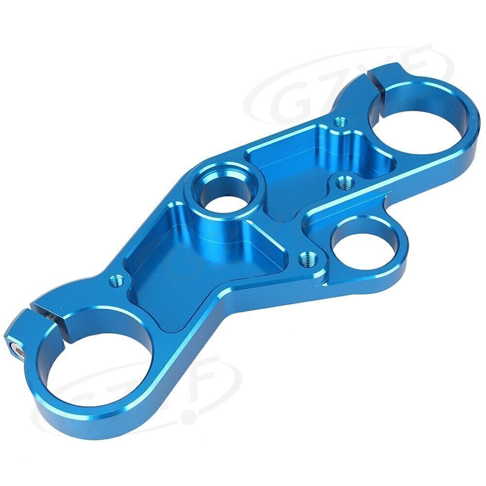 Blue Upper Front Triple Tree End Top Clamp for Suzuki GSXR600 750 GSXR1000 Q