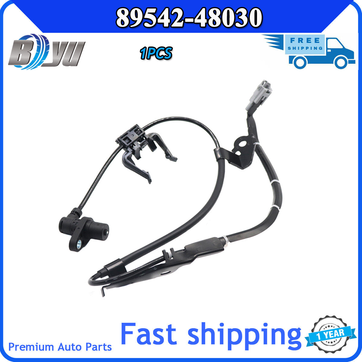 Wheel speed sensor 89542-48030 suitable for Toyota Highlander, for Lexus RX330, right-hand ABS, and wheel speed sensors.