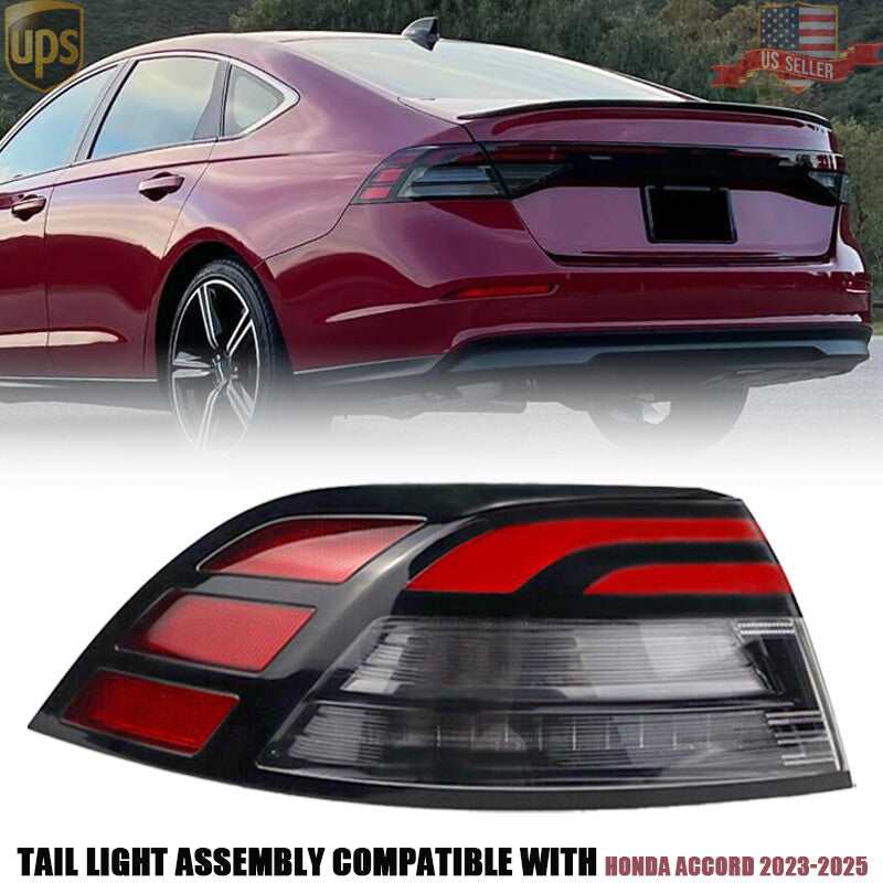 Left Driver Side Outer Tail Light Lamp Fits 2023-2025 for Honda Accord 33550-30A-A01