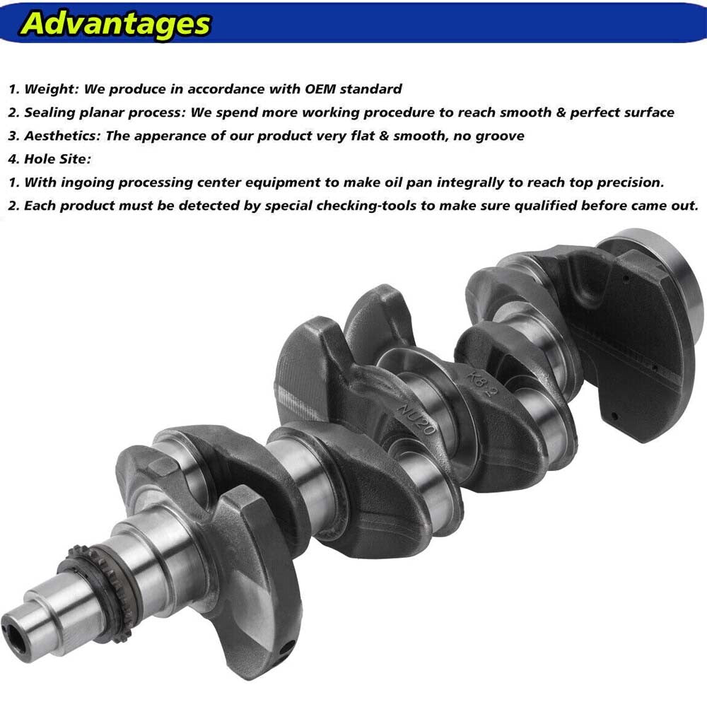 Engine Crankshaft Rods Bearing Set for Hyundai for Elantra for Kia Forte G4NA G4NC 2.0L