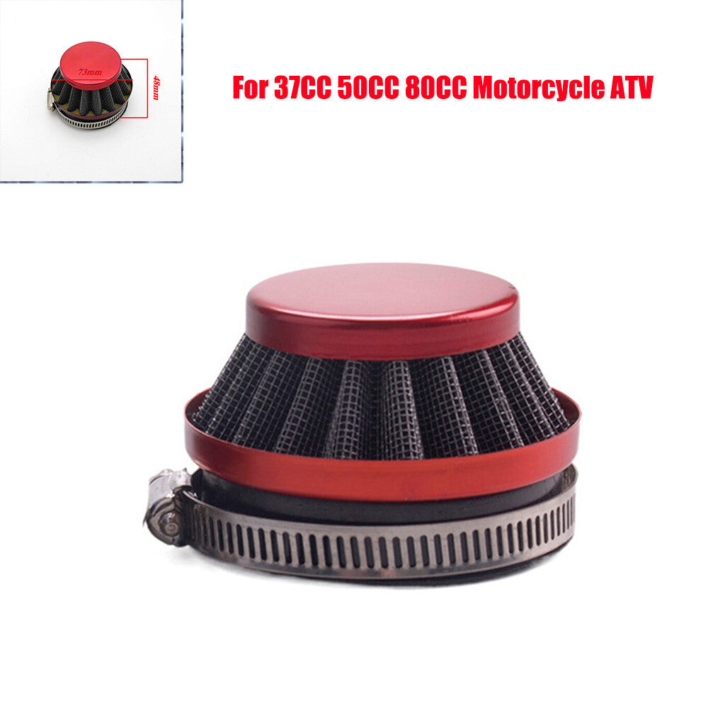 High-efficiency 58mm intake filter air purifier suitable for 37, 50, and 80cc motorcycles. n