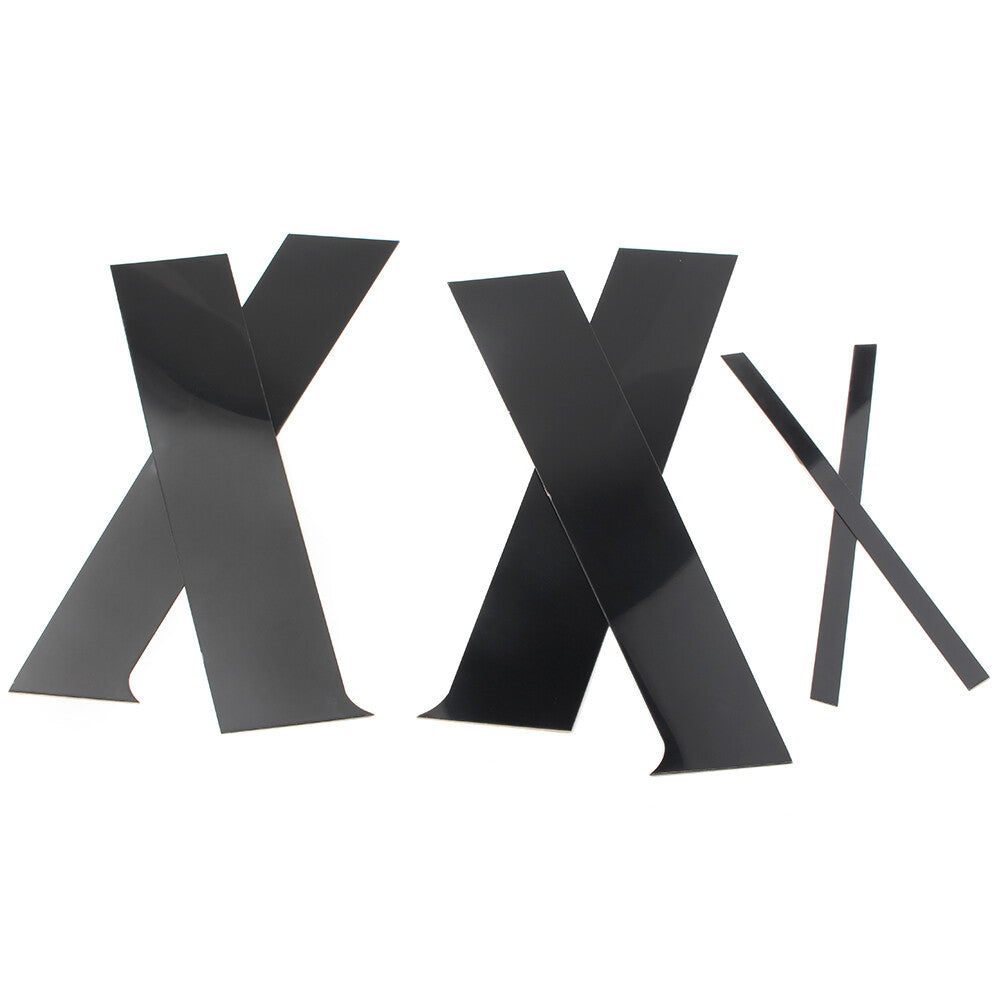 6pcs Black Pillar Posts Door Trim Fit for Mitsubishi Lancer Sedan 2008-2017 2016