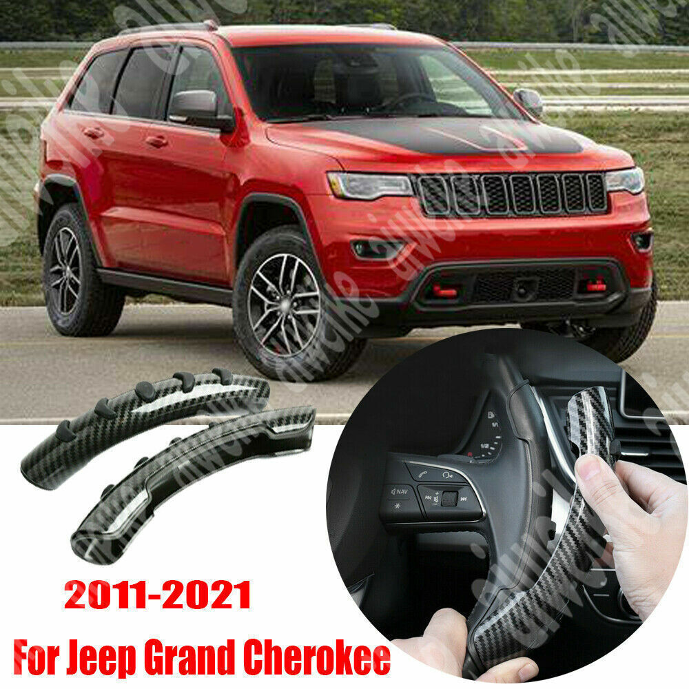 Carbon Fiber Anti-Slip Steering Wheel Cover for Jeep Grand Cherokee 2011-2021