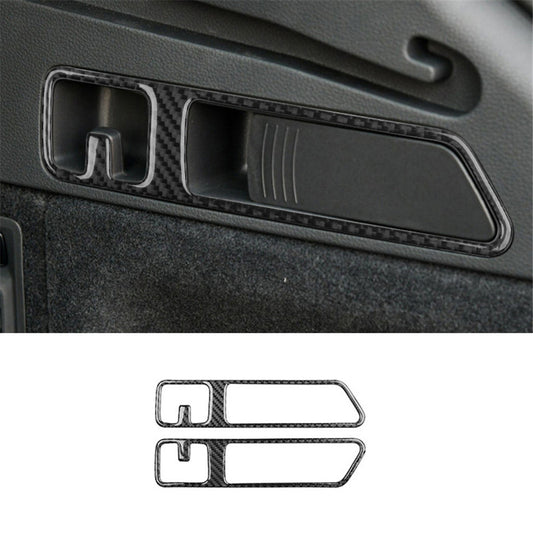 for Audi Q5 2018-2021 Carbon Fiber Interior Rear Trunk Hood Panel Cover Trim